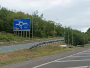 HGV Driver Seriously Injured in M61 Roundabout Crash