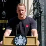 Hot Podium Guy Tobias Gough Returns as Andy Burnham Becomes PM