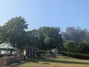 Huge Fire Breaks Out in Cowbridge, Thick Smoke Billows from Scene