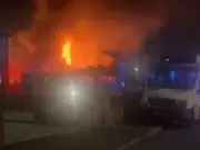 Huge Flames Engulf Manchester Home in Early Morning Blaze