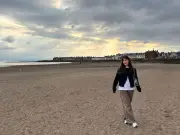 I visited lovely Scots town with peaceful beach and incredible fish and chips
