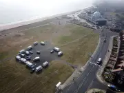 Illegal Caravan Encampment Returns to Whitley Bay's Spanish City