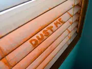 Keep blinds dust-free for weeks with 9p tumble dryer sheet