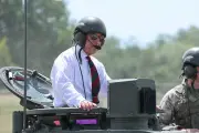 King Charles Rides British Army Tank in Royal Tank Regiment Visit
