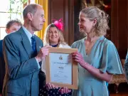 Lady Louise Windsor Receives Gold Duke of Edinburgh Award from Father Prince Edward
