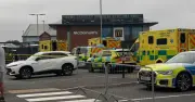 Llandudno Incident: Air Ambulances and Police Cordon at McDonalds