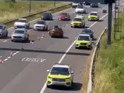 M61 Crash: Three Injured, Car Crushed in Multi-Vehicle Collision