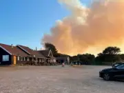 Major incident declared as 90 firefighters tackle Suffolk coast wildfire