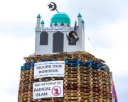 Man Arrested Over Mosque Effigy on Loyalist Bonfire in Tyrone