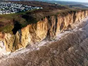 Man dies after van plunges over cliff in East Sussex seaside town