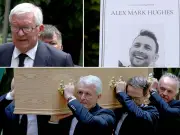 Manchester United Greats Attend Alex Hughes Funeral