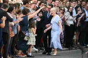 Marie-France van Heel wears £850 Victoria Beckham dress as Burnham becomes PM