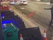 Masked Pair Throw Traffic Cone at Sleeping Homeless Man in Glasgow