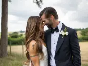 Melanie C Wears Adidas Robe and Sliders for Wedding to Chris Dingwall