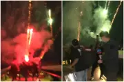Mexico Fans Fireworks Outside England Hotel Before World Cup Clash
