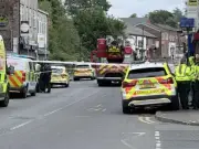 Middleton incident: Police and fire crews swarm town centre