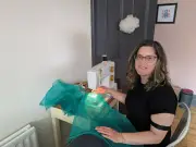 Monkseaton mum helps nurdle clean-up from home with mesh bags