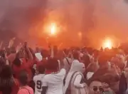 Morocco Fans Take Over Piccadilly Circus After World Cup Win