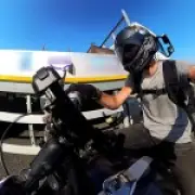 Motorcyclist avoids head-on crash with lorry on wrong side of road in Essex