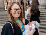 Newborn Baby Attends Mum's Graduation Hours After Birth