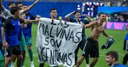 Nigel Farage 'disgusted' by Argentinian players' Falklands banner after World Cup win