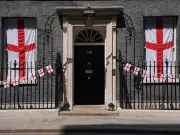 Number 10 England flags look like old East End pub, fans mock