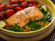 Olive Oil Coating Keeps Baked Salmon Juicy and Flavourful, Chef Says