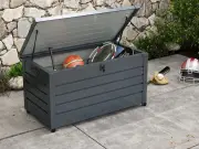 Outsunny 331L Lockable Storage Box with Wheels Reduced to £98.10 in Summer Sale