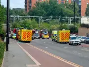 Person dies on train tracks in Salford, emergency services respond