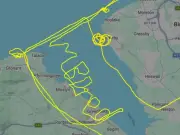 Pilot Spells 'I'm Bored' in Sky Over Liverpool During Test Flight