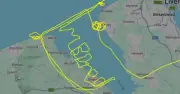 Pilot Writes 'I'm Bored' in Sky During Test Flight Over Liverpool
