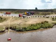 Popular swimming spot closed as pond water used to fight wildfire