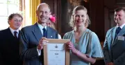 Prince Edward Presents Lady Louise with Gold Duke of Edinburgh Award