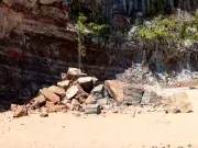 Rockfall Warning Issued at Barry's Jackson's Bay Beach After Cliff Collapse
