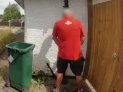 Royal Mail postman caught on camera urinating on Nottingham house