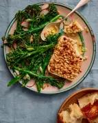 Rukmini Iyer's Quick Pine-Nut Crusted Feta and Broccoli Salad