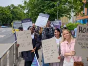 Salford Royal Hospital staff strike in overtime pay dispute with NCA
