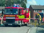 Salford shed fire: One treated as blaze threatens homes in Little Hulton