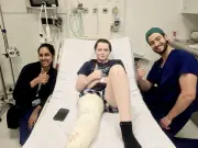 Schoolboy, 14, Nearly Loses Leg to Flesh-Eating Disease After Lake Swim