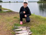 Schoolboy Catches Four Rainbow Trout in First Hour of Fishing
