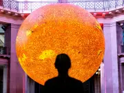 Seven-Metre Glowing Sun Sculpture Helios Lands at National Museum Cardiff