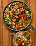 Smoky Chipotle Tomato Salad and Grilled Courgette Meze Recipes by Thomasina Miers