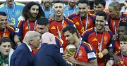 Spain Star Cucurella Admits Being 'Scared S***less' of Trump at Trophy Lift