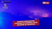 Spain Wildfire Forces 1,000 to Flee as Blaze Rages Near Zaragoza