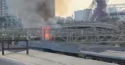 Stratford Station Closed After Large Fire Breaks Out Near Tracks