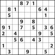 Sudoku 7389: Medium Difficulty Puzzle