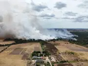 Suffolk wildfire: 120 firefighters battle 100-hectare blaze near Dunwich