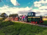 Sunflower maze near Manchester with train rides and play barn