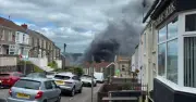 Swansea Fire: Huge Blaze Near City Centre, Smoke Visible for Miles