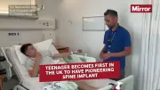 Teen gets pioneering spinal implant to stop rare nerve condition pain